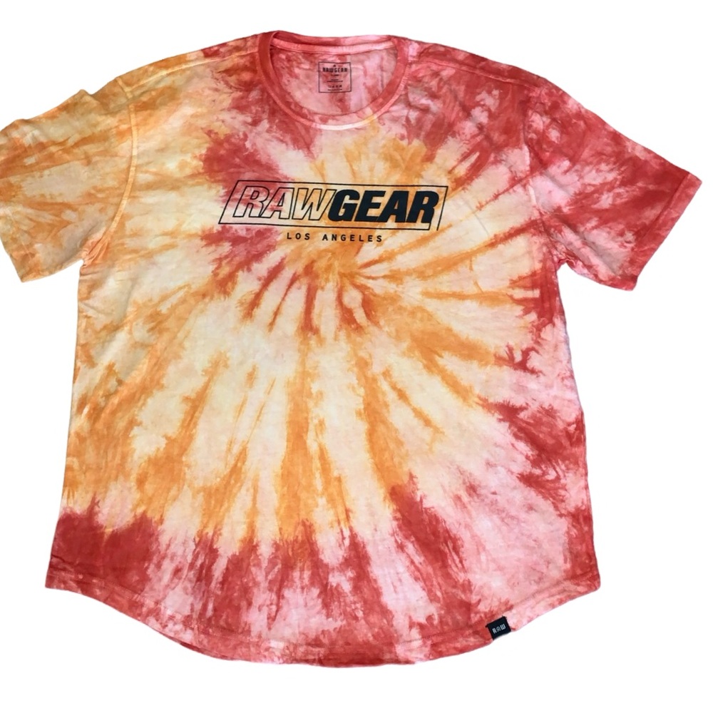 NWT RawGear Bradley Martyn Tie Dye Logo Heavyweight Tee